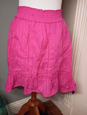 Aeropostale Pink Ruffled Skirt Med